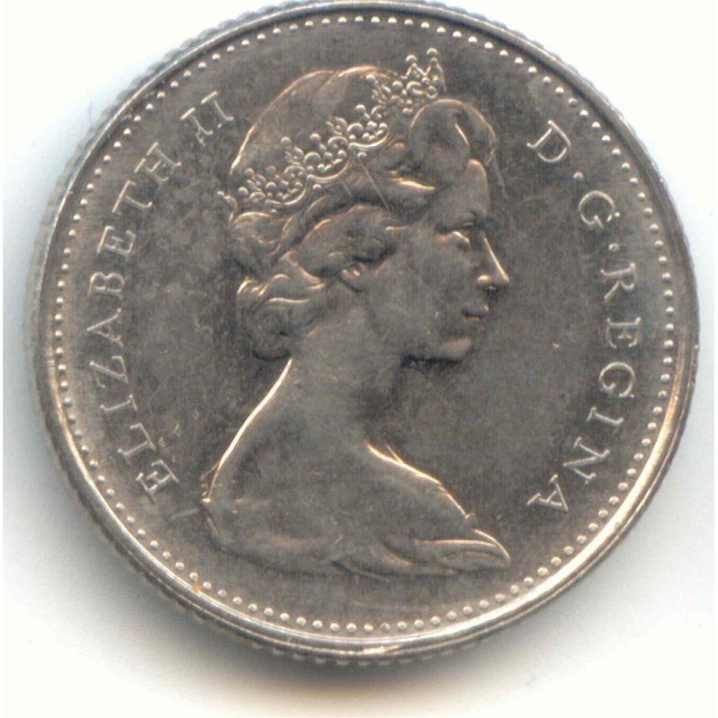1975 CANADA 10 CENTS SPECIMEN DIME COIN 