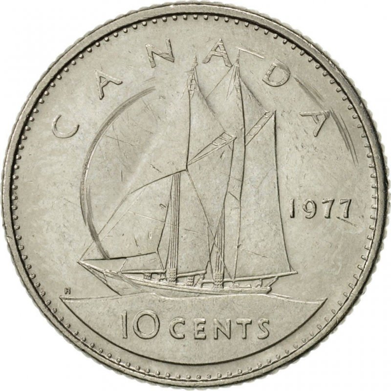 Condition 1972 Canadian 10 Cent in BRILLIANT UNCIRCULATED BU
