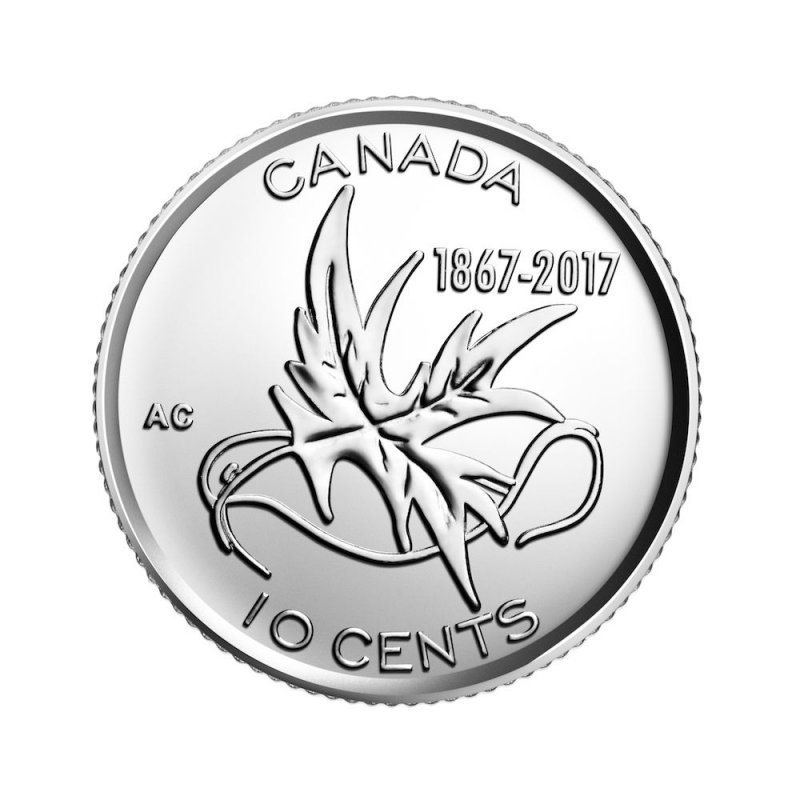 CANADA 2017 CLASSIC 10 CENTS UNCIRCULATED FROM ROLL 