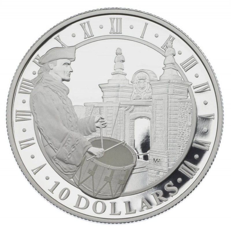 Fortress of Louisbourg 2006 Canada $10 Fine Silver Coin 