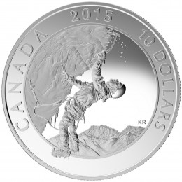 17338 2015 Windsurfing-Adventure Canada Proof $10 Silver Coin 1/2oz .9999 Fine 