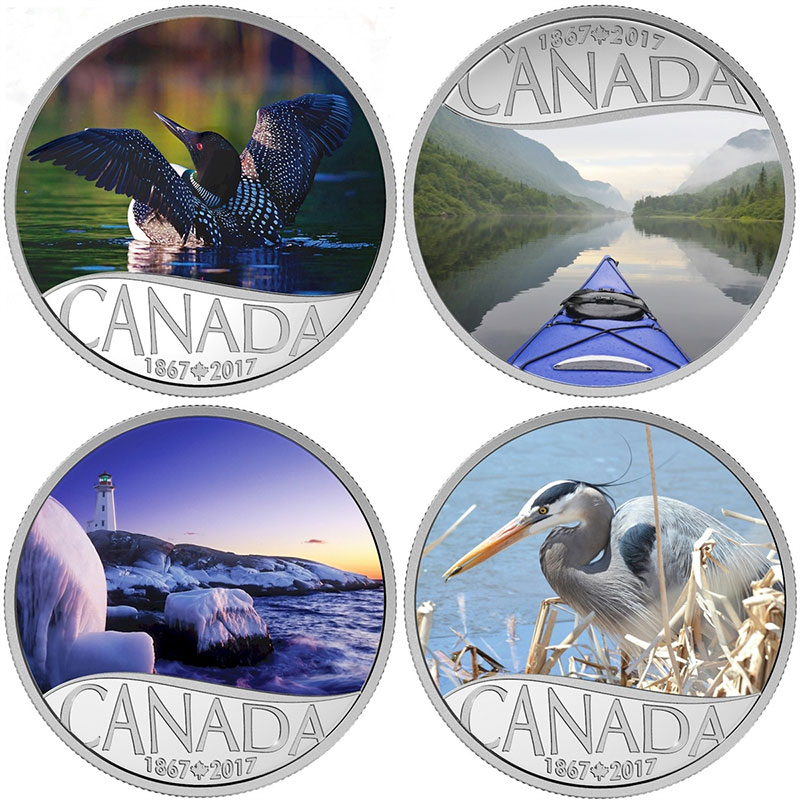 1867-2017 Iceberg at Dawn $10 1/2OZ Pure Silver Proof Coin Celebrating Canada150 
