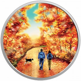 $15 Great Canadian Outdoors Night Skiing 9999 Silver Canada Proof GITD 2017 