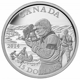 16950 NT 2015 'Wild Rivers-Exploring Canada' Proof $15 Silver Coin .9999 Fine 