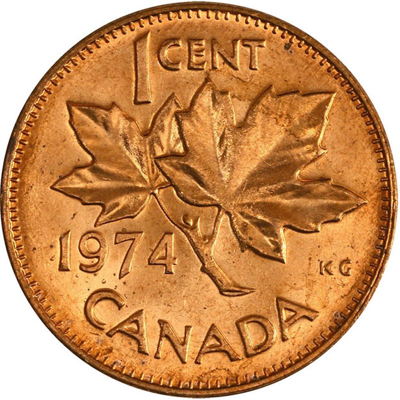 $0.01 Details about   1974 Canadian Prooflike Penny 
