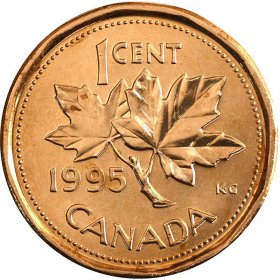 FULL ROLL 1988 CANADA ONE CENT PENNIES CIRCULATED 