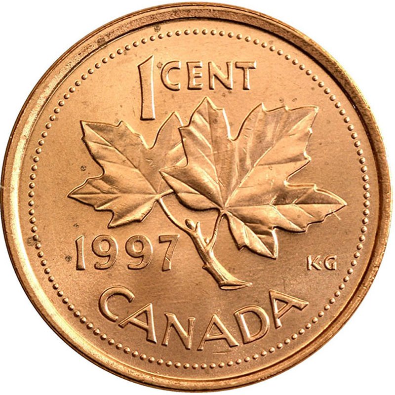 Canada 1997 Penny 1 Cent Proof Heavy Cameo 