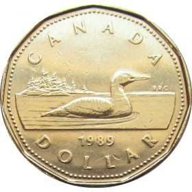 RCM 1990 Loon Uncirculated Specimen $1 