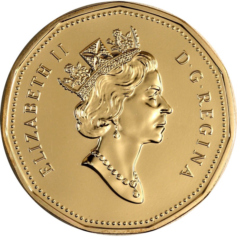 Canada 2006 Prooflike Loonie No Logo One $1 Dollar Loon Coin 