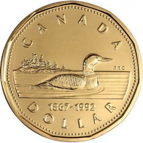 Canada 1994 War Monument Memorial Loonie BU UNC From Mint Roll!!50