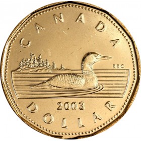aUNC Olympic duck Lemberg-Zp 1 Dollar 2008 UNC Canada