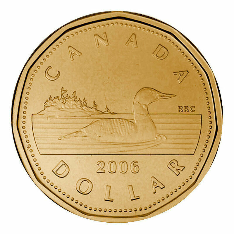 BU UNC from mint roll 2005 Canada Terry Fox Loonie 