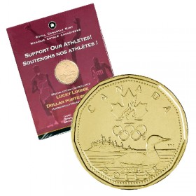 Details about   2002 Canada Gold Plated $1 Coin Commemorative Loonie Album w/Stamps & Maclean's 