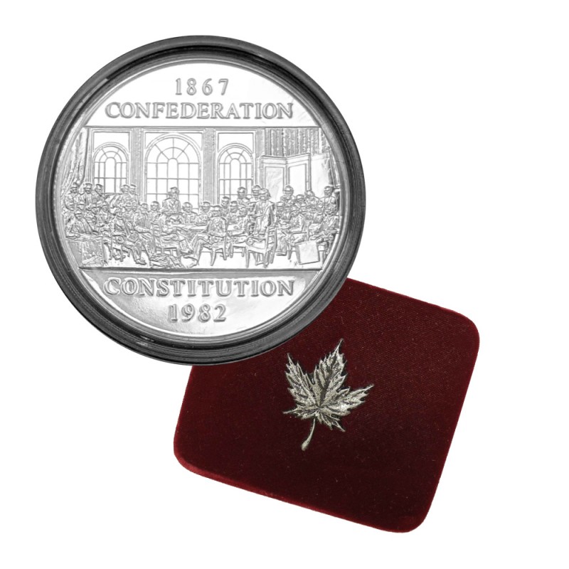 1867-1982 CANADA Confederation Constitution DOLLAR COIN $1 BU from Roll