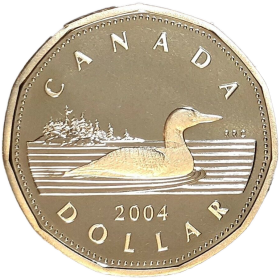 2004 Canada Olympic $1 Dollar Coin Loonie From Mint Roll UNC BU 