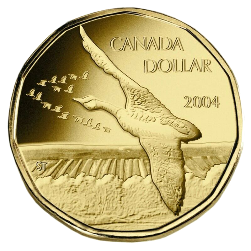 2004 CANADA LOONIE PROOF-LIKE ONE DOLLAR COIN 