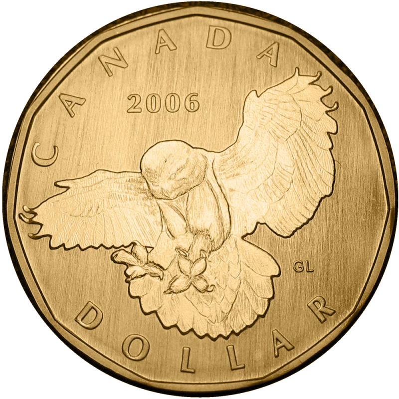 2006 CANADA $1 SNOWY OWL SPECIMEN DOLLAR COIN 