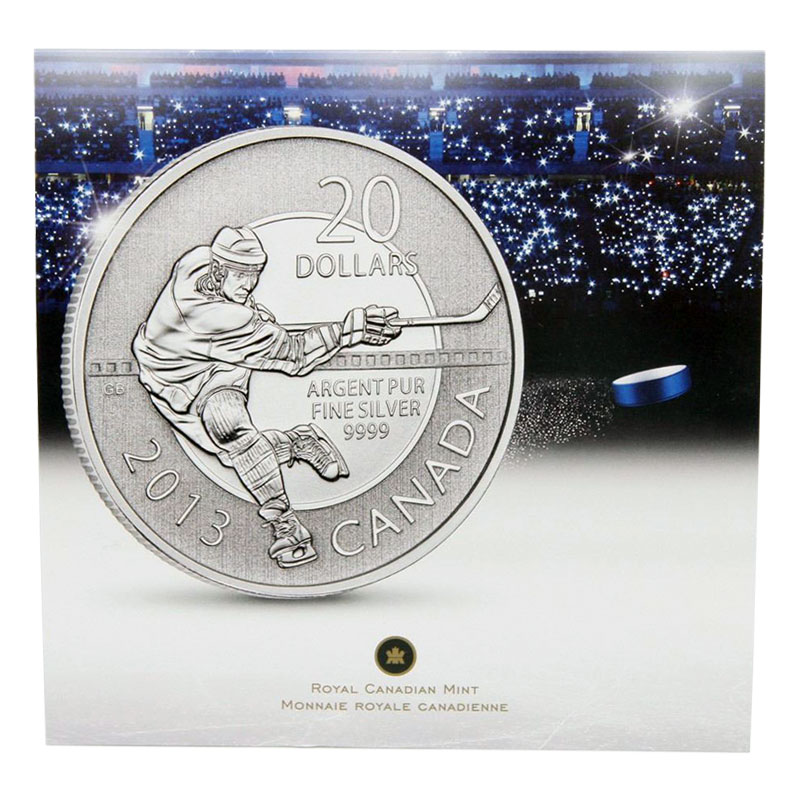 2013 Silver $20 HOCKEY Coin 