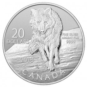 2013 CANADA $20 .9999 PURE SILVER WHALE ICEBURG  COIN  & CARD 20/20 