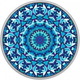18063 2017Maple Leaf-Canadiana Kaleidoscope' Color Prf $20 Silver 1oz .9999Fine 