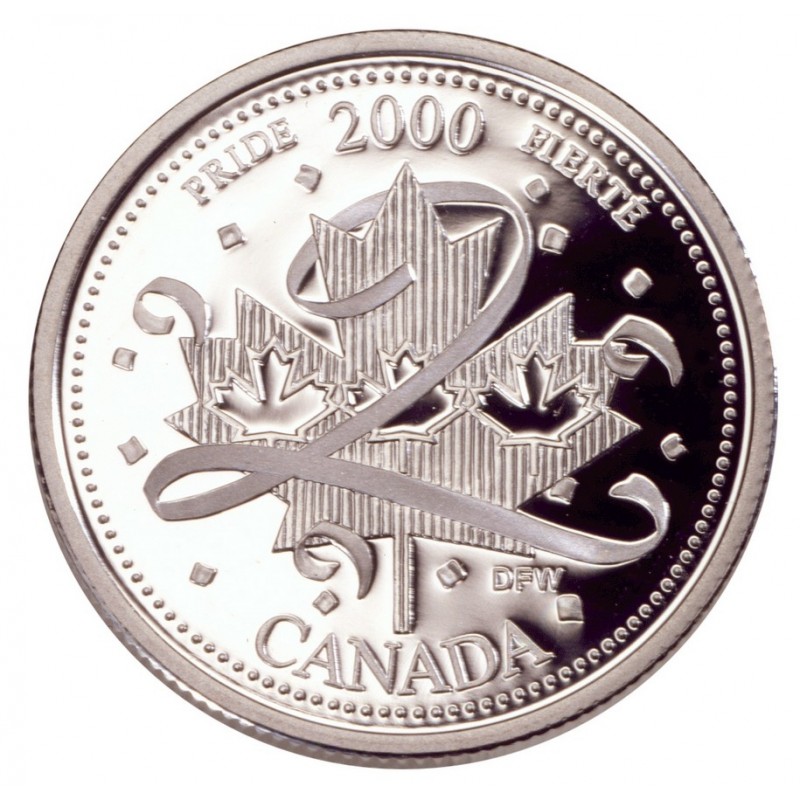 Proof Like 2000 Canada Celebration 25 Cents From Mint's Set