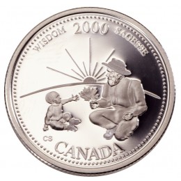New 1999 Canada 12 Millennium 25 Cents /& Token Empty Board