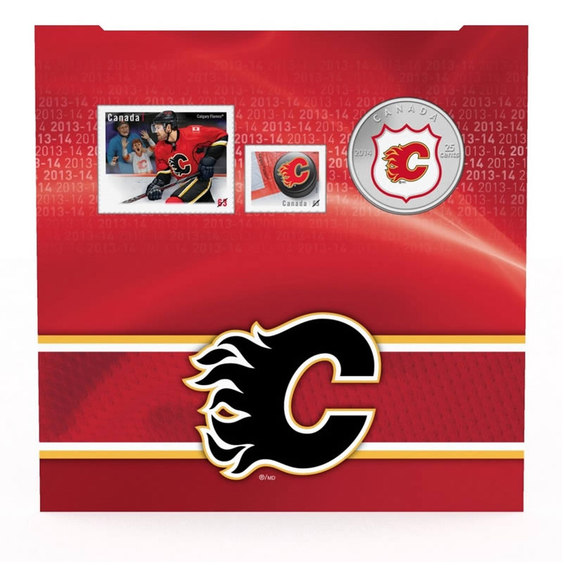 2014 Canadian 25-Cent Calgary Flames NHL® Coin & Stamp Gift Set