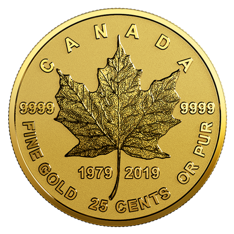 25 cent gold coin