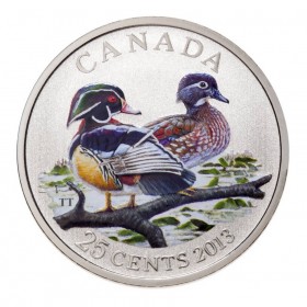 AMERICAN ROBIN Details about   2013 25-CENT COLOURED COIN 