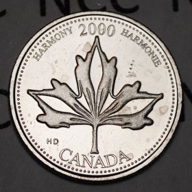 2000 CANADA 25¢ JULY CELEBRATION BRILLIANT UNCIRCULATED QUARTER