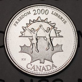 Details about   2000 Canada Quarter January Pride UnCirculated from Bank roll 