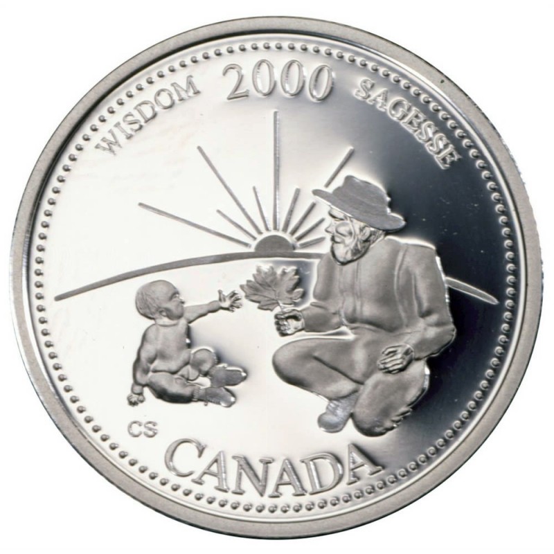 Canada 2000 Millennium Harmony 25 Cent Mint Grade Coin 