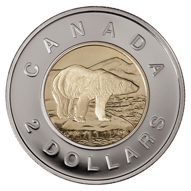 One Coin $2 BU RCM 2017 Original Sealed Polar Bear