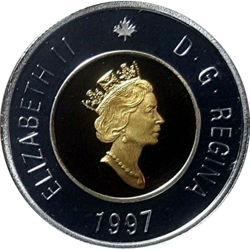 1997 CANADA TOONIE PROOF-LIKE TWO DOLLAR COIN 