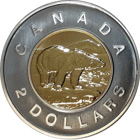 1997 Canadian Specimen Toonie $2.00 **Key Date** 