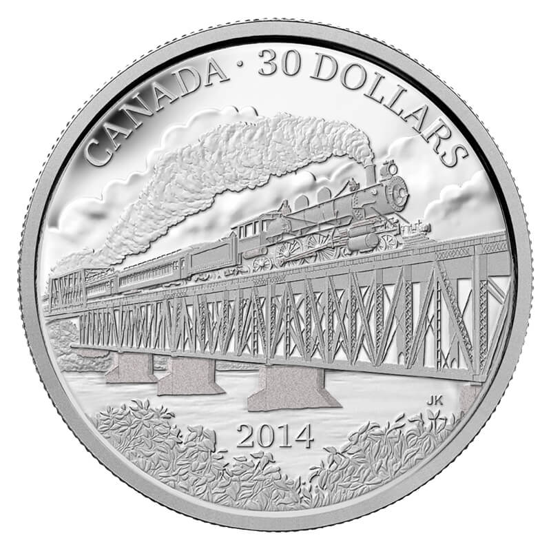 2017 Locomotive GE ES44AC Across Canada $20 1OZ Pure Silver Proof Train Coin 