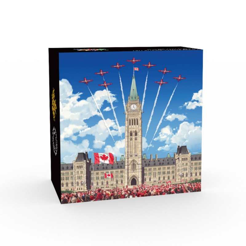 2017 Celebrating Canada Day 150 Parliament Hill $30 Glow-In-The-Dark Silver Coin