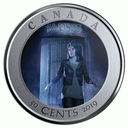 2019 Canadian 50-Cent Spooky Canada: HI Ottawa Jail Hostel Coin