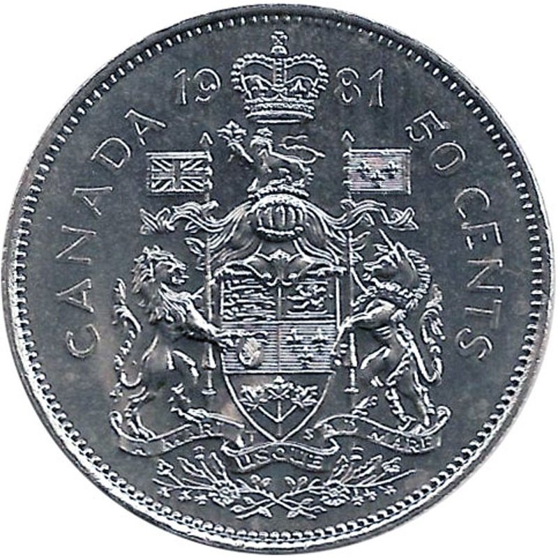 SPECIMEN Uncirculated 1980-50-cent Coat of Arms RCM 