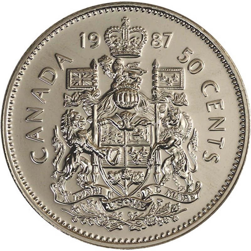 1979 Canada Half Dollar 50 Cent Coin; Circulated; 