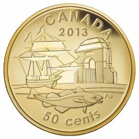 Canada 2014 Beaver Classic Nickel Design 50 Cents 1/25 Ounce Pure Gold Proof 