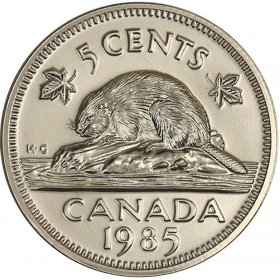 10 coins 1971-1980 Canada Nickel Set 