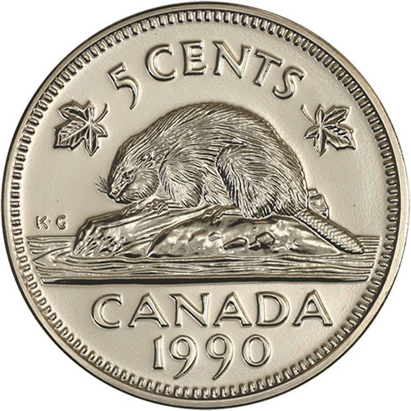 Canada 1994 5 cents Nice UNC Five Cents Canadian Nickel 