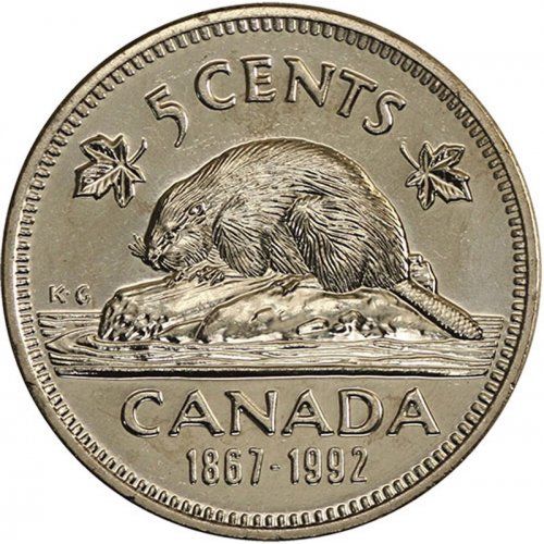 Canada Proof Bin FREE SHIP Mint Specimen Coin 1992 CANADA 5 CENTS 