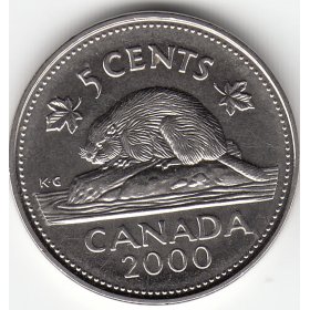 Uncirculated Beaver RCM 2008-5-cents SPECIMEN 