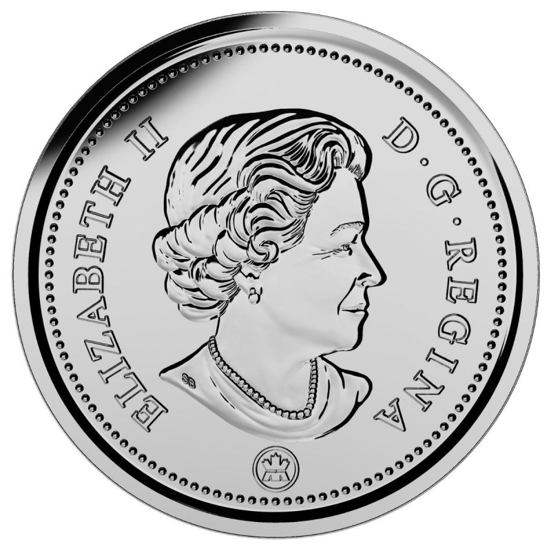 Brilliant Uncirculated 2017 Canada 5 Cents From Mint's Roll 