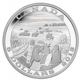 2014 Proof $5 Tradition of Hunting #3-Seal Harmony .9999 Silver COIN & COA ONLY 