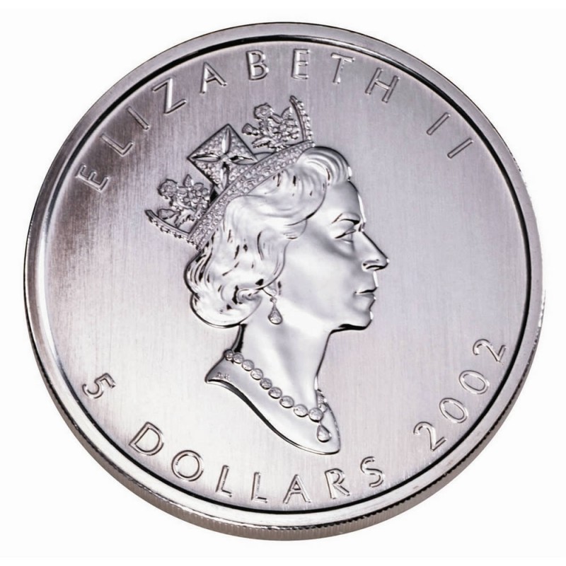 2002 Canada Maple Leaf 1 OZ $5 Coloured Fabulous Mint Coin Rare. 