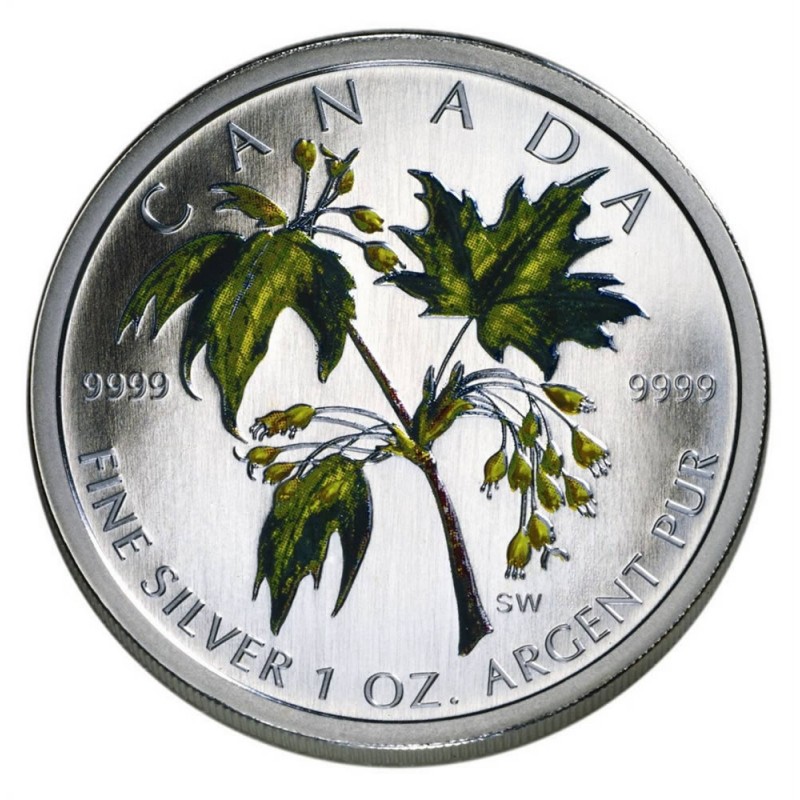 Sealed Bullion Coin 2003 Canada $5 Silver Maple Leaf 1oz .9999 Silver Rare Date