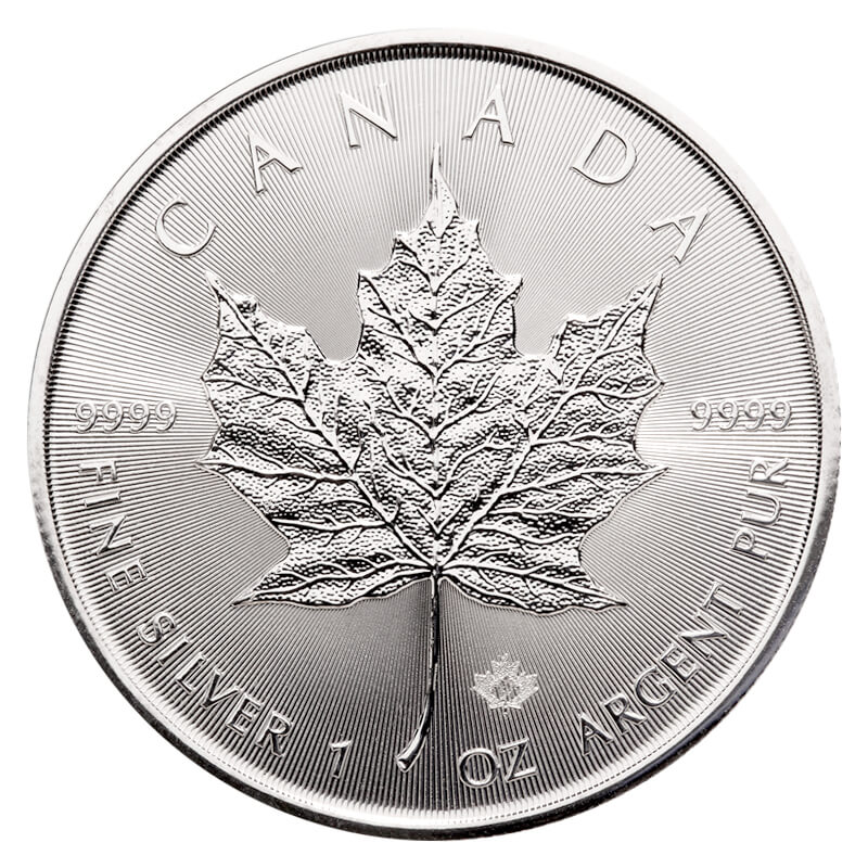 21 Canadian 5 Silver Maple Leaf 1 Oz 9999 Bullion Coin 21 Canadian 5 Silver Maple Leaf 1 Oz 9999 Bullion Coin